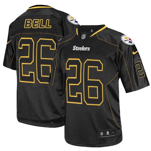 Men's Elite Le'Veon Bell Nike Jersey Lights Out Black - #26 NFL Pittsburgh Steelers